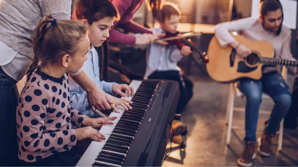Bonding Activities for Siblings - sibling playing music together