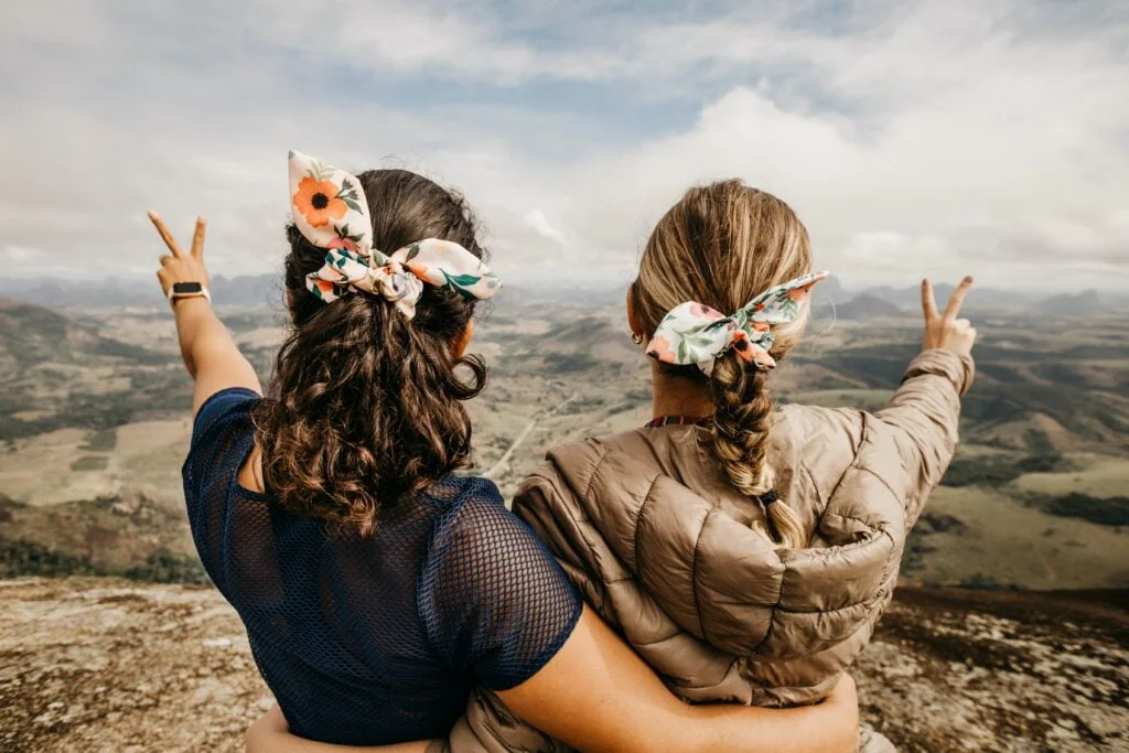 sisters are traveling together